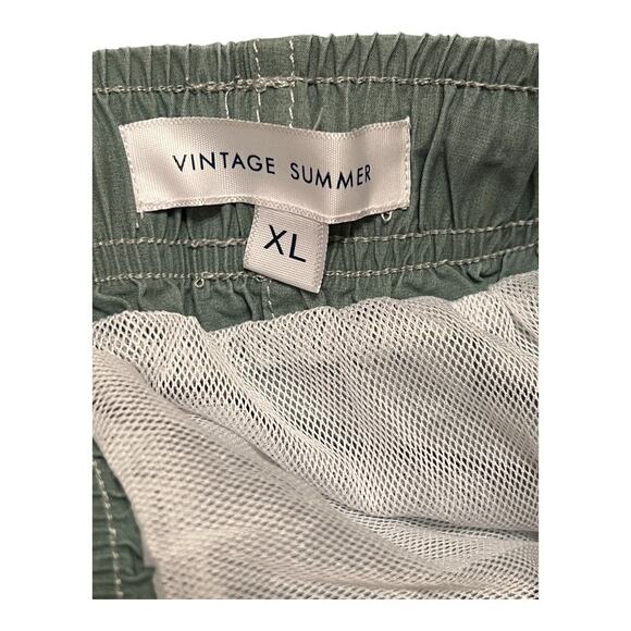 Vintage Summer Men's Swim Shorts Sage Green Size XL - Picture 7 of 8